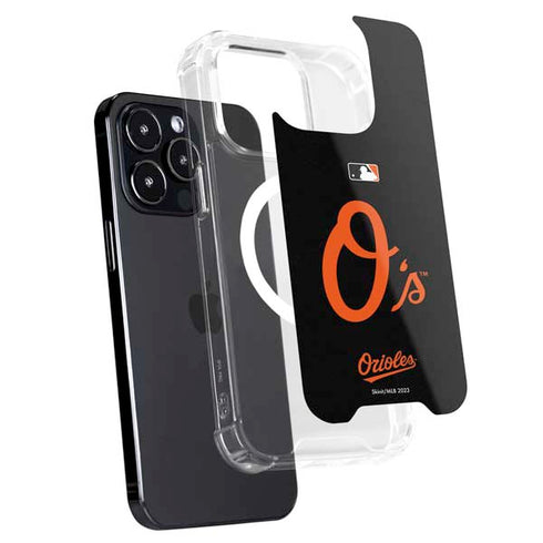 MLB Baltimore Orioles - Solid Distressed iPhone 15 Pro MagSafe Case